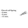 Closed coil Spring